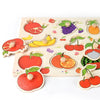 Montessori Wooden Puzzles Hand Grab Boards