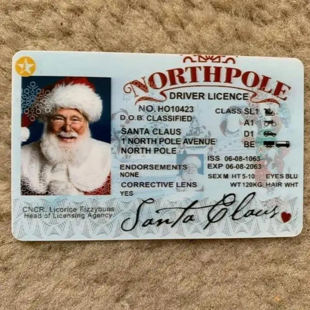 Santa Claus Flying License