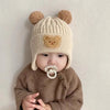 Korean Knitted Baby Cap With Earflaps