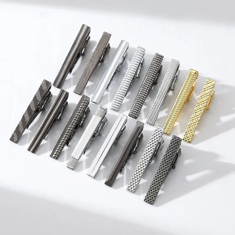 Metal Silver Color Tie Clip For Men